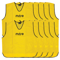 MITRE CORE TRAINING BIB YELLOW, LARGE, SET OF 10