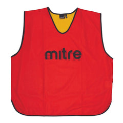 MITRE PRO REVERSIBLE TRAINING BIB RED-YELLOW, LARGE