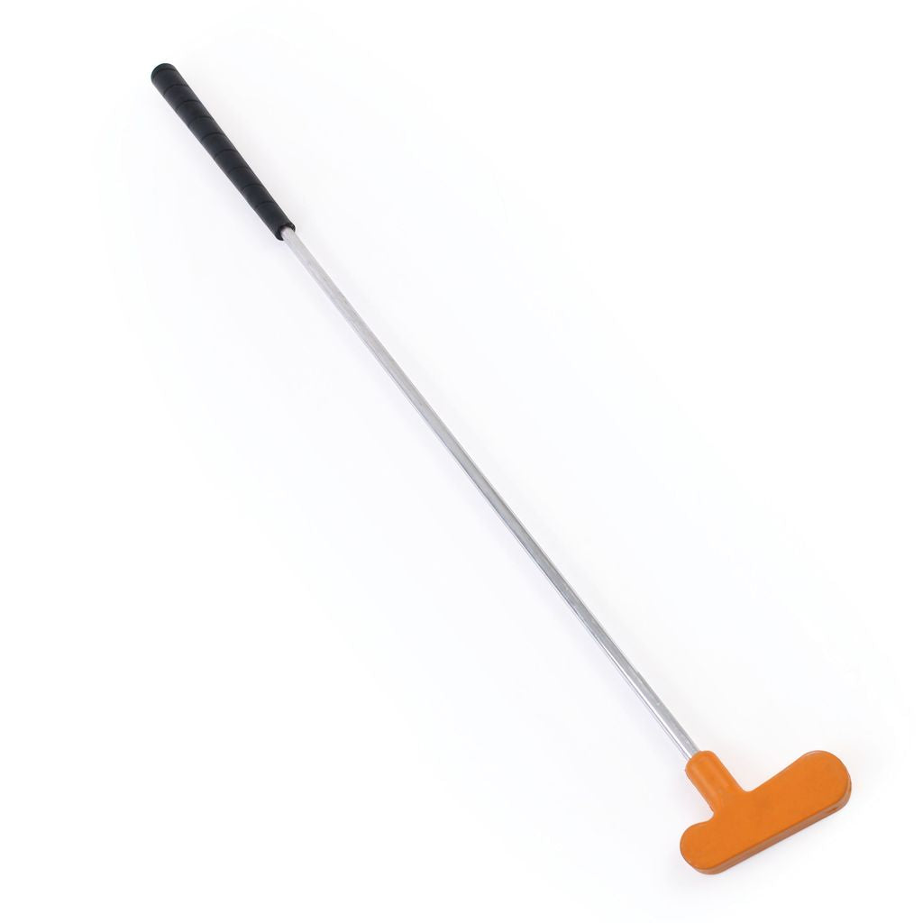 RUBBER HEADED GOLF PUTTER WITH ALUMINIUM SHAFT 35-", ORANGE