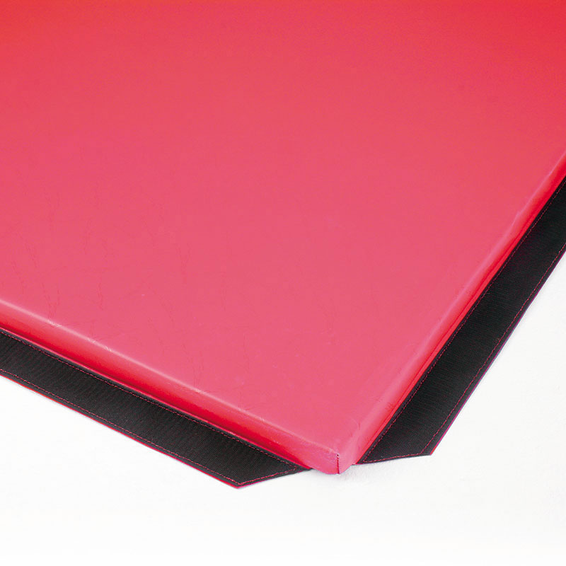 PANELITE GYM MAT 2.00M X 1.00M X 40MM, C-W VELCRO, RED, SET OF 10