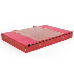 SAFETY MATTRESS 2.5 X 1.25M X 255MM, FR MATTRESS, RED