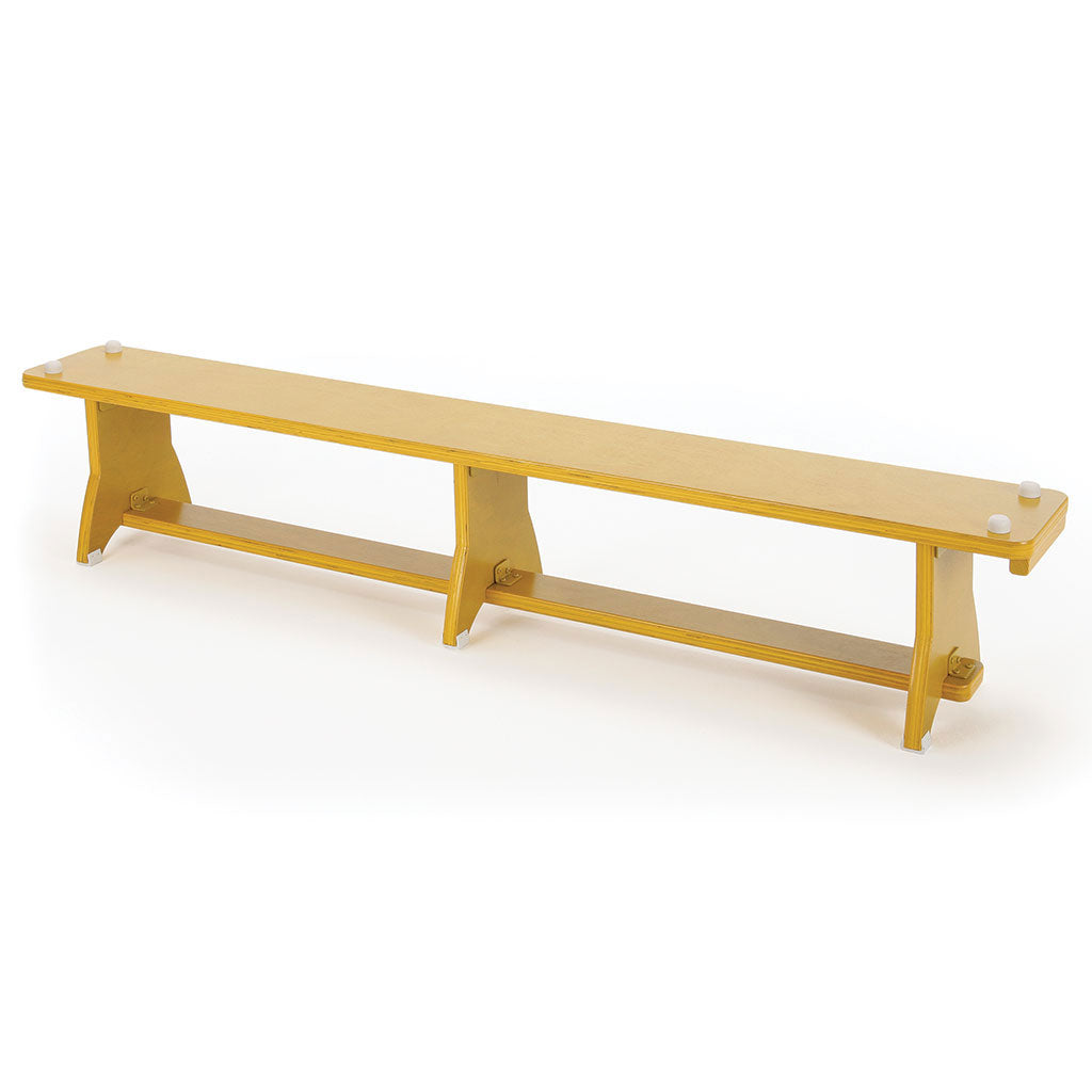 PLYTECH BALANCE BENCH 2.4M, YELLOW