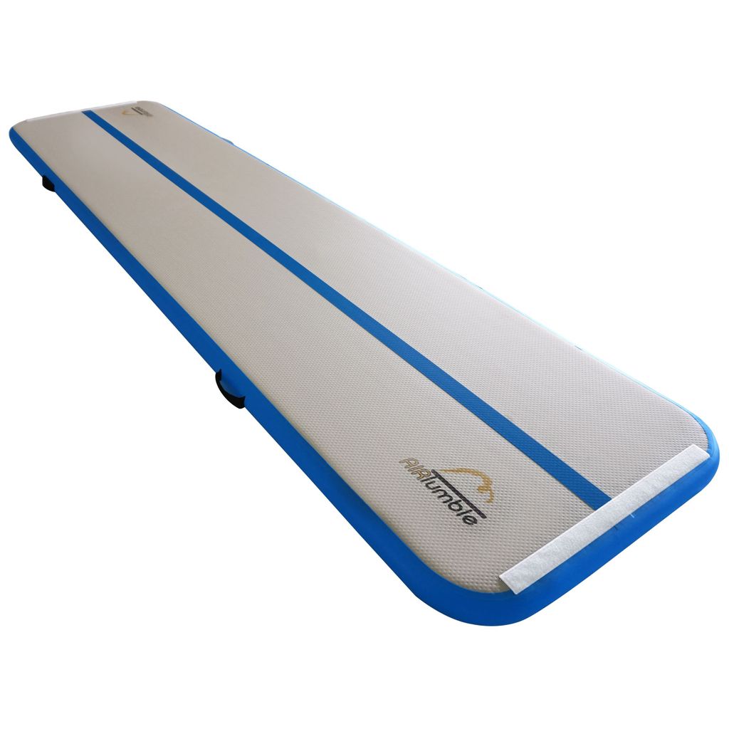 STANDARD SCHOOL AIRTUMBLE TRACK 4M X 1M X 10CM, BLUE-GREY