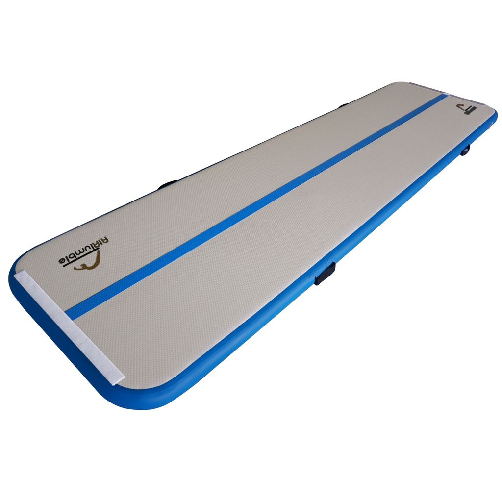 STANDARD SCHOOL AIRTUMBLE TRACK 5M X 1M X 10CM, BLUE-GREY