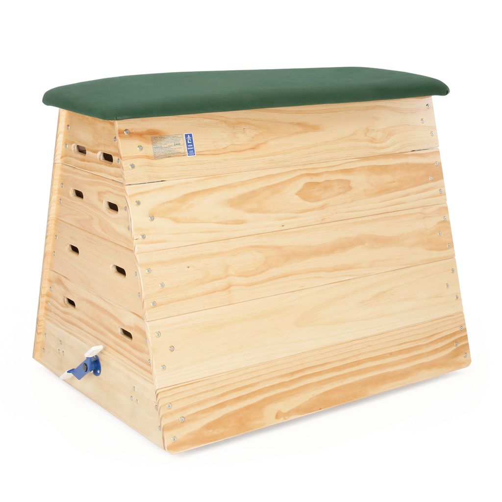 VAULTING BOX 5 SECTIONS, 1270MM C-W CASTORS, CANVAS TOP