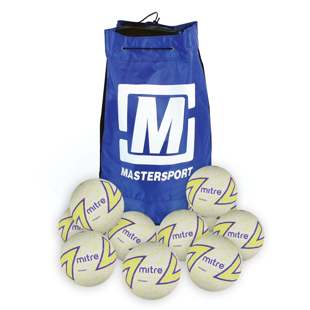MITRE INTERCEPT NETBALL SIZE 5, BAG OF 10
