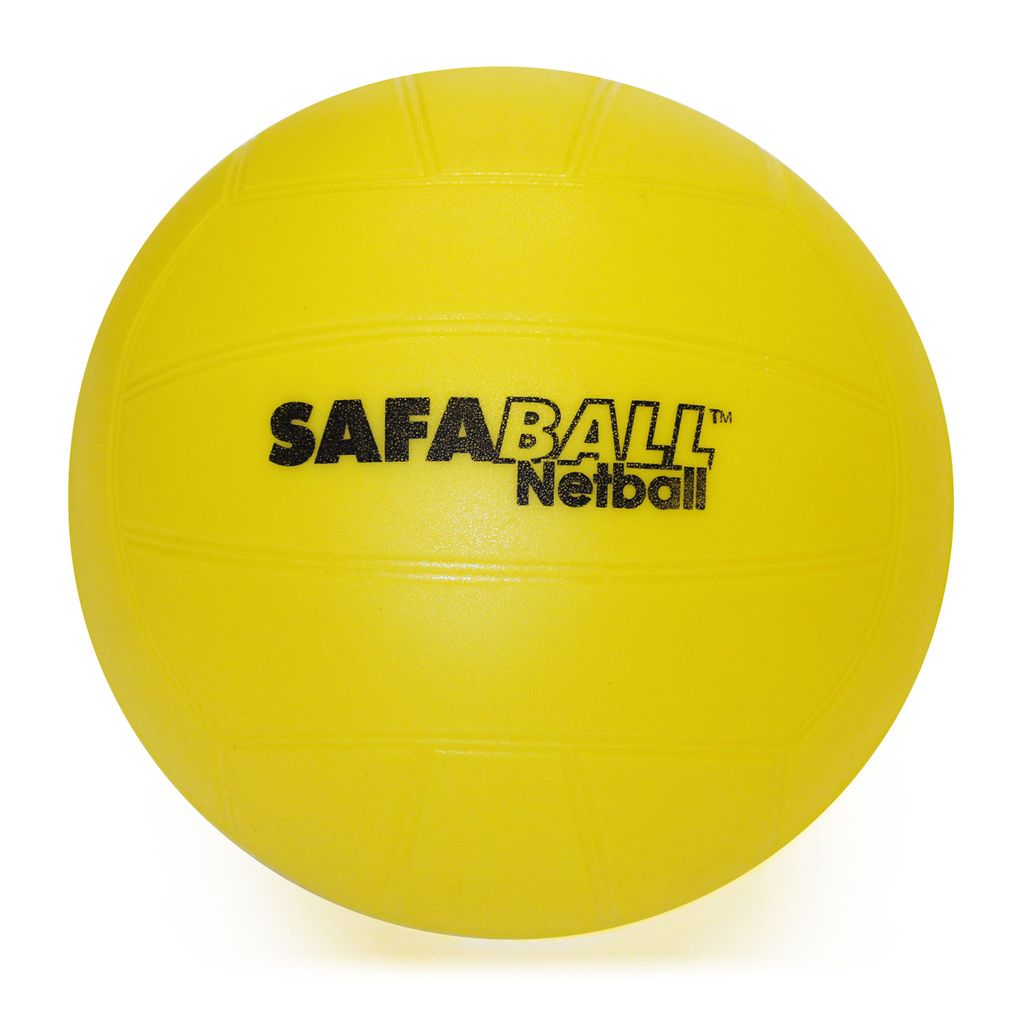 SAFABALL SOFT TOUCH NETBALL SIZE 4, YELLOW