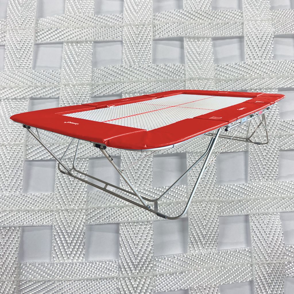 77A TRAMPOLINE 13MM WEB BED, LIFT-LOWER STAND