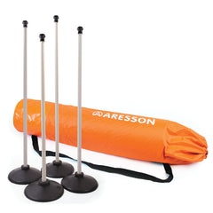 ARESSON PLASTIC ROUNDERS POSTS AND BASES 0.90M, WHITE, BAG OF 4