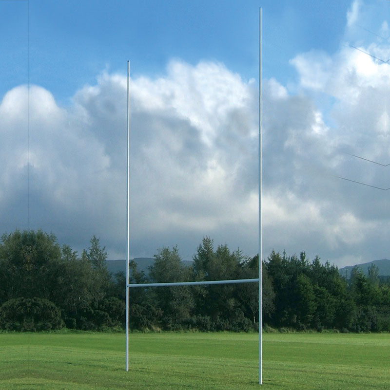 HARROD ALUMINIUM RUGBY POSTS SOCKETED, 10M POSTS, 2 PIECE