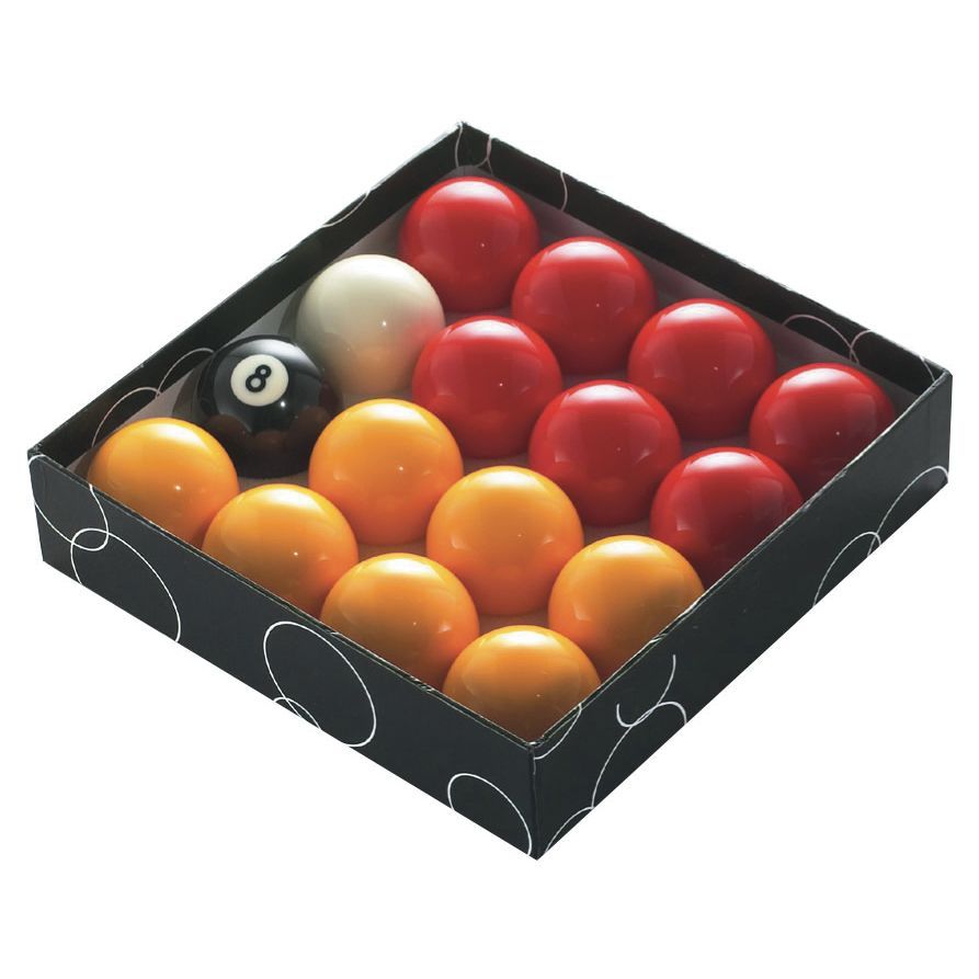 POOL BALLS RED AND YELLOW, 1 7-8INCH