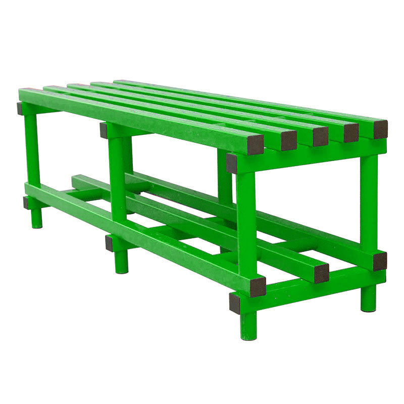 VENDIPLAS BENCH 1.5M L X 35 W X 49CM H, GREEN