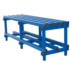 VENDIPLAS BENCH 2M L X 35 W X 49CM H, BLUE