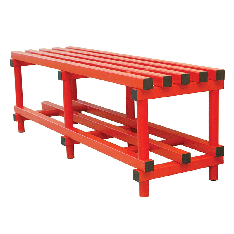 VENDIPLAS BENCH 2M L X 35 W X 49CM H, RED