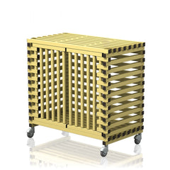 VENDIPLAS TROLLEY CABINET LARGE, YELLOW