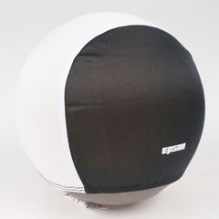 POLYESTER SWIMMING CAP MEDIUM, WHITE-BLACK