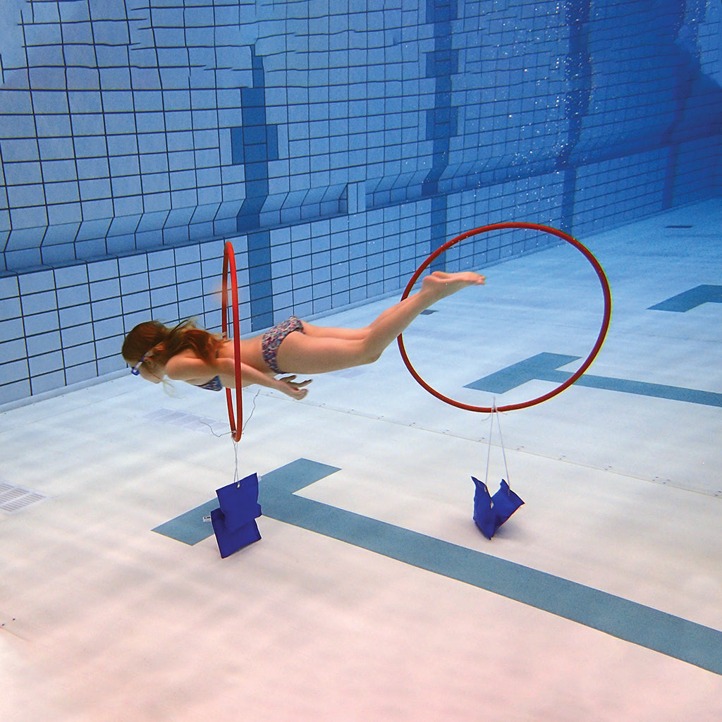 WEIGHTED UNDERWATER SWIMMING HOOPS SET OF 4