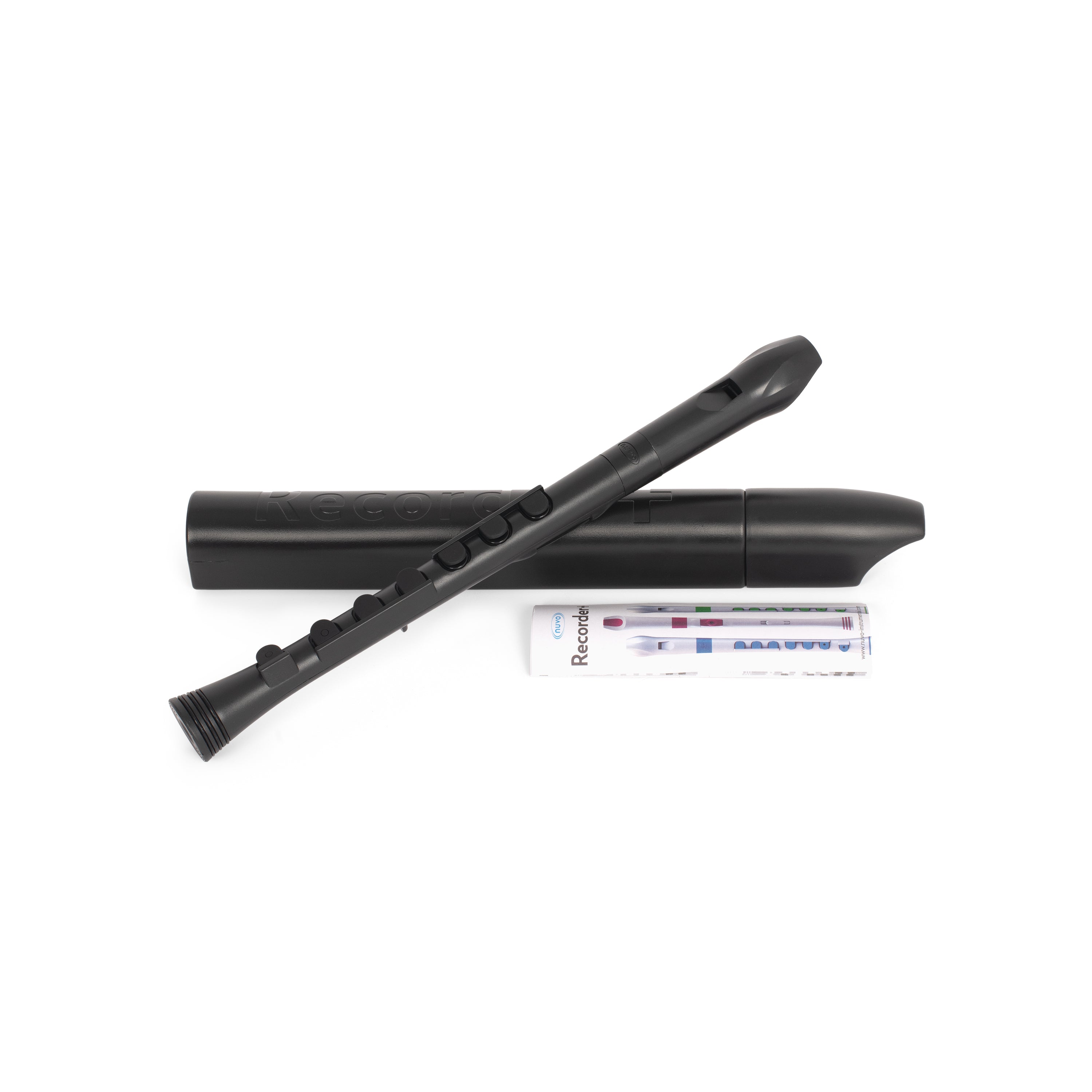 Nuvo N320 descant recorder+ - Black with black trim