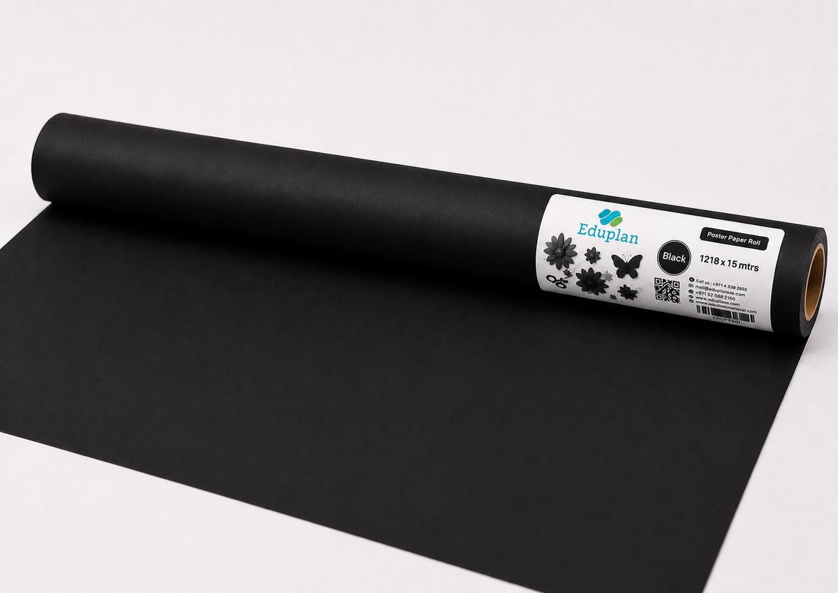 Eduplan Poster Paper Roll 1218x15M Black
