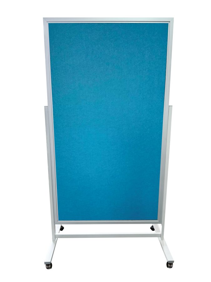 PIN BOARD W/STAND DUAL BLUE 180X100CM