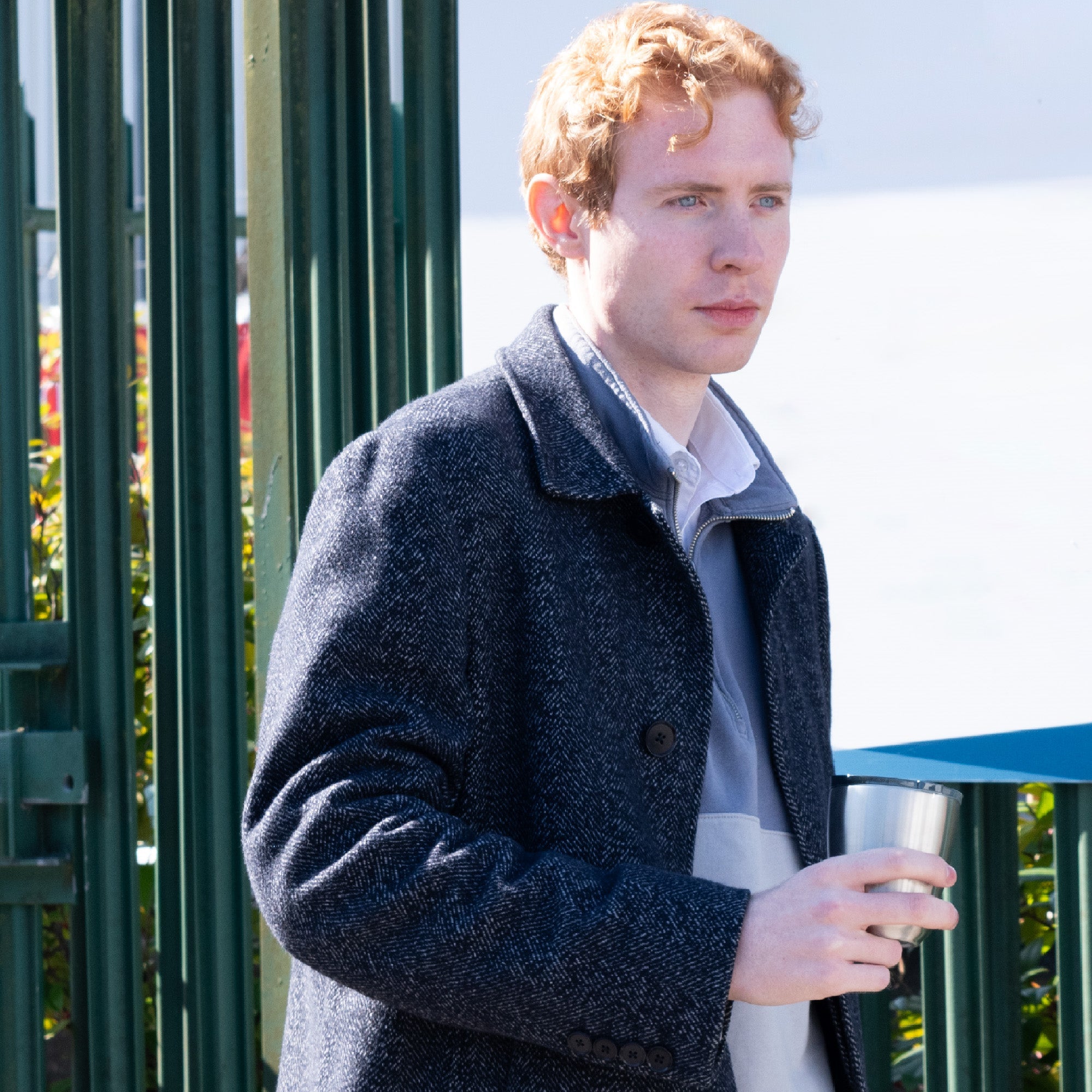 8oz HuskeeSteel Cup & Lid - Brushed steel