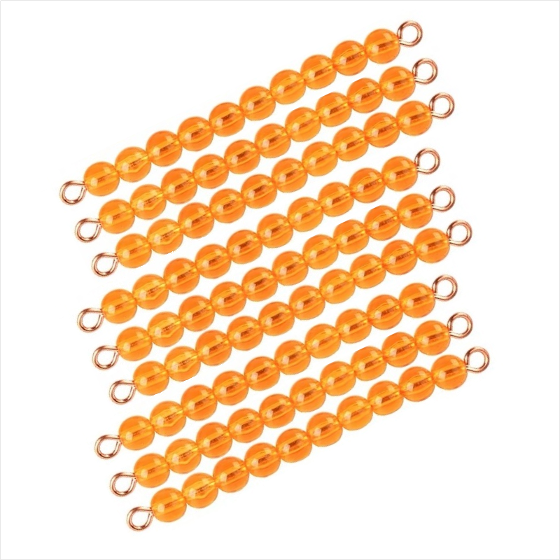 10 Golden Bead Bars of Ten