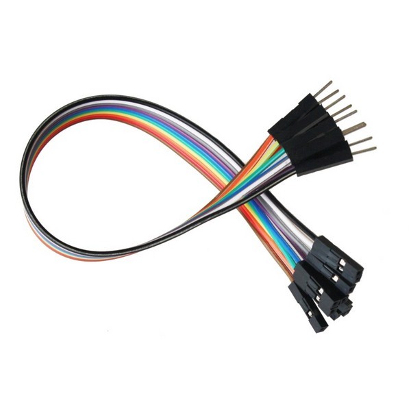 Jumper Wires 20cm M/F- pack of 10