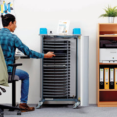 UniCabby mobile horizontal AC charging cabinet – 20 devices