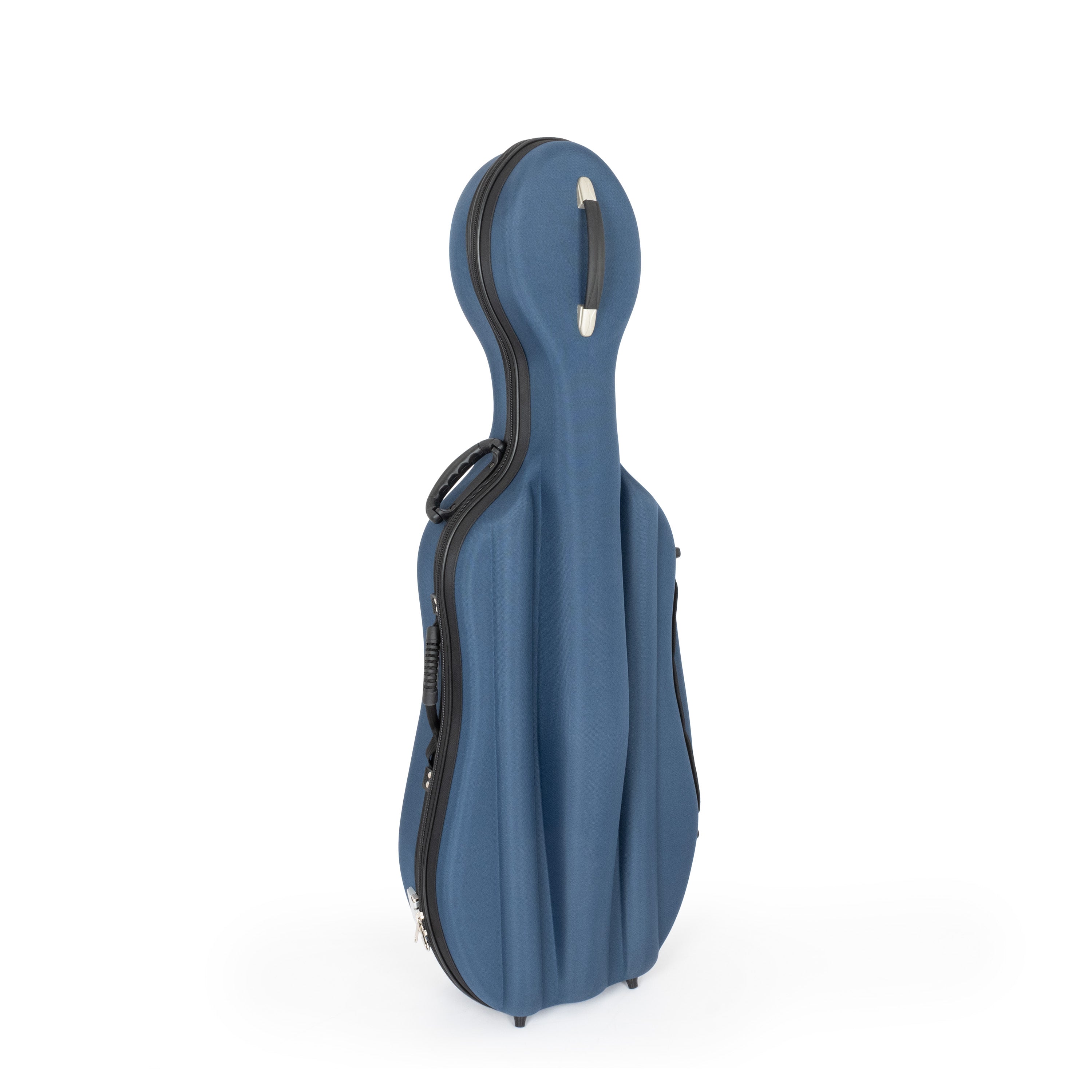 Sonix 45VC moulded cello case in blue – 1/2 size