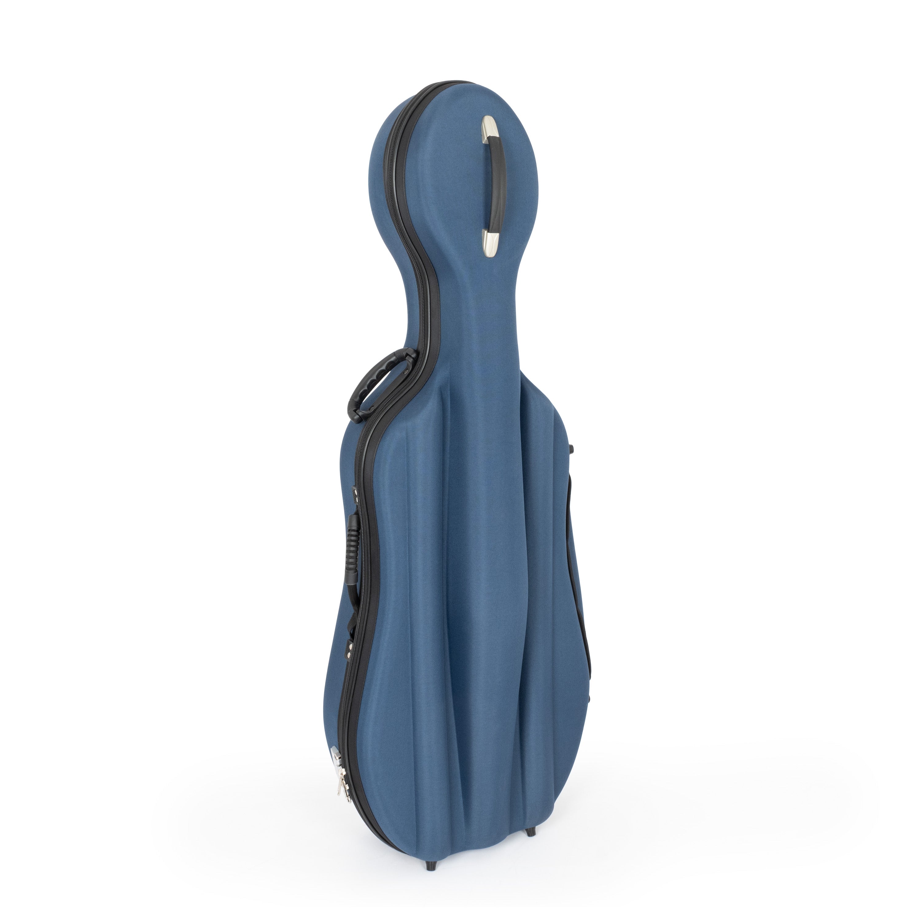 Sonix 45VC moulded cello case in blue – 3/4 size