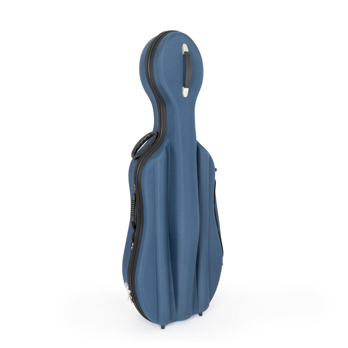 Sonix 45VC moulded cello case in blue – 3/4 size
