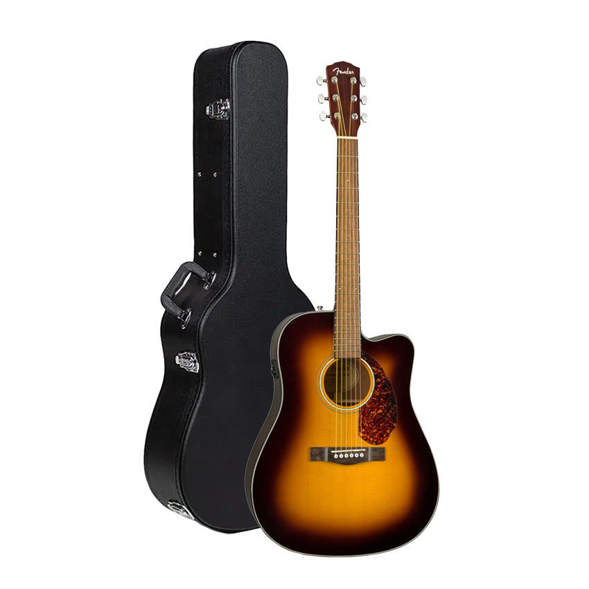 Fender CD140SCE cutaway electro-acoustic guitar - Sunburst