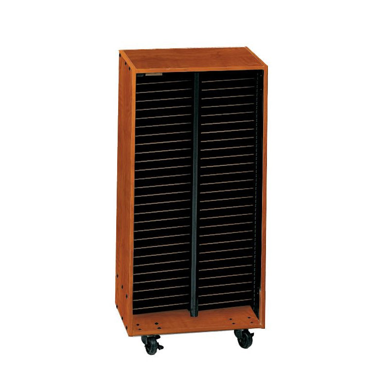 Wenger mobile choral folio cabinet without doors – 56 shelves