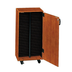 Wenger mobile choral folio cabinet with doors – 56 shelves