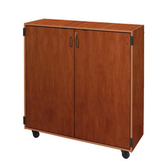 Wenger mobile choral folio cabinet with doors – 112 shelves