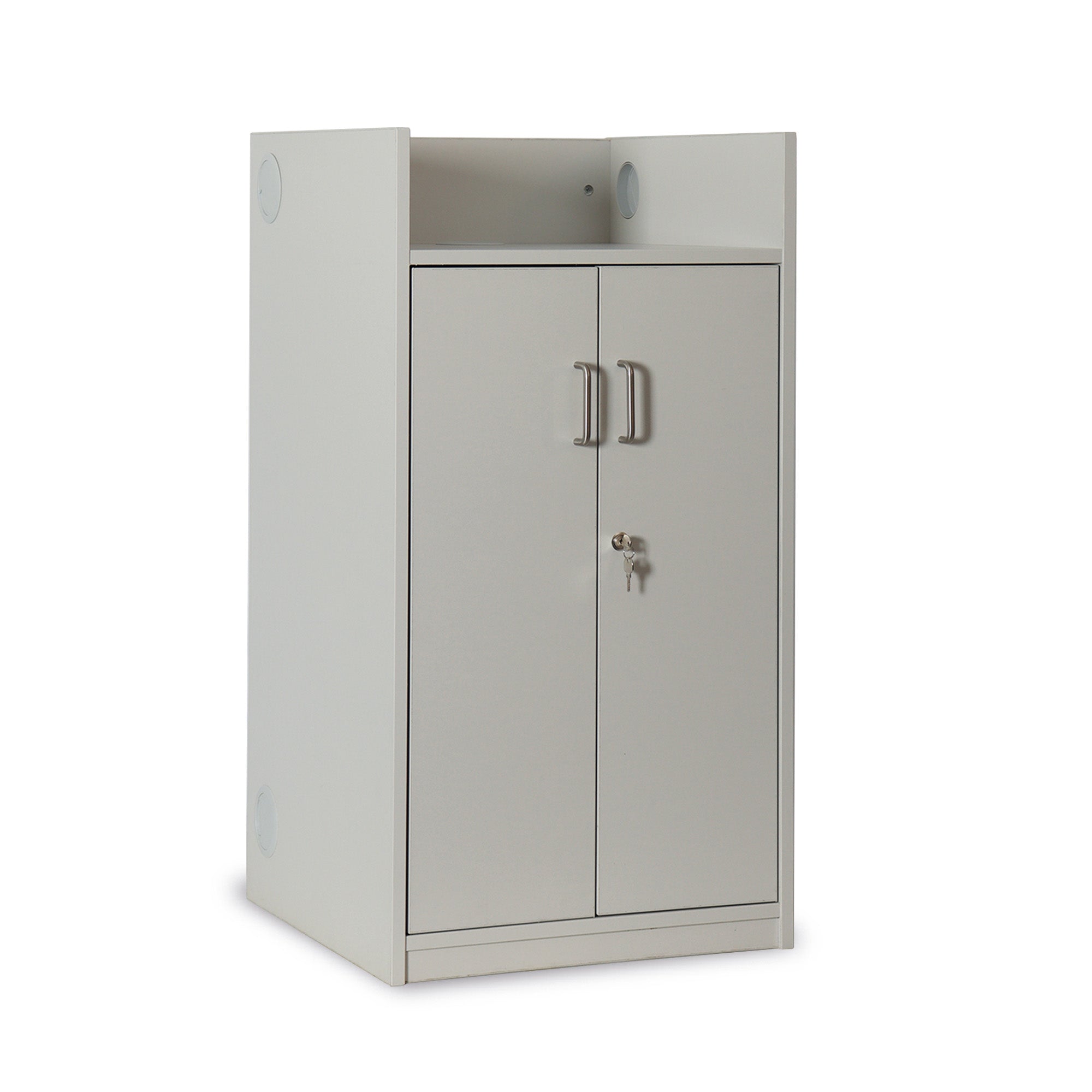 Monarch classic lectern with lockable storage – Grey