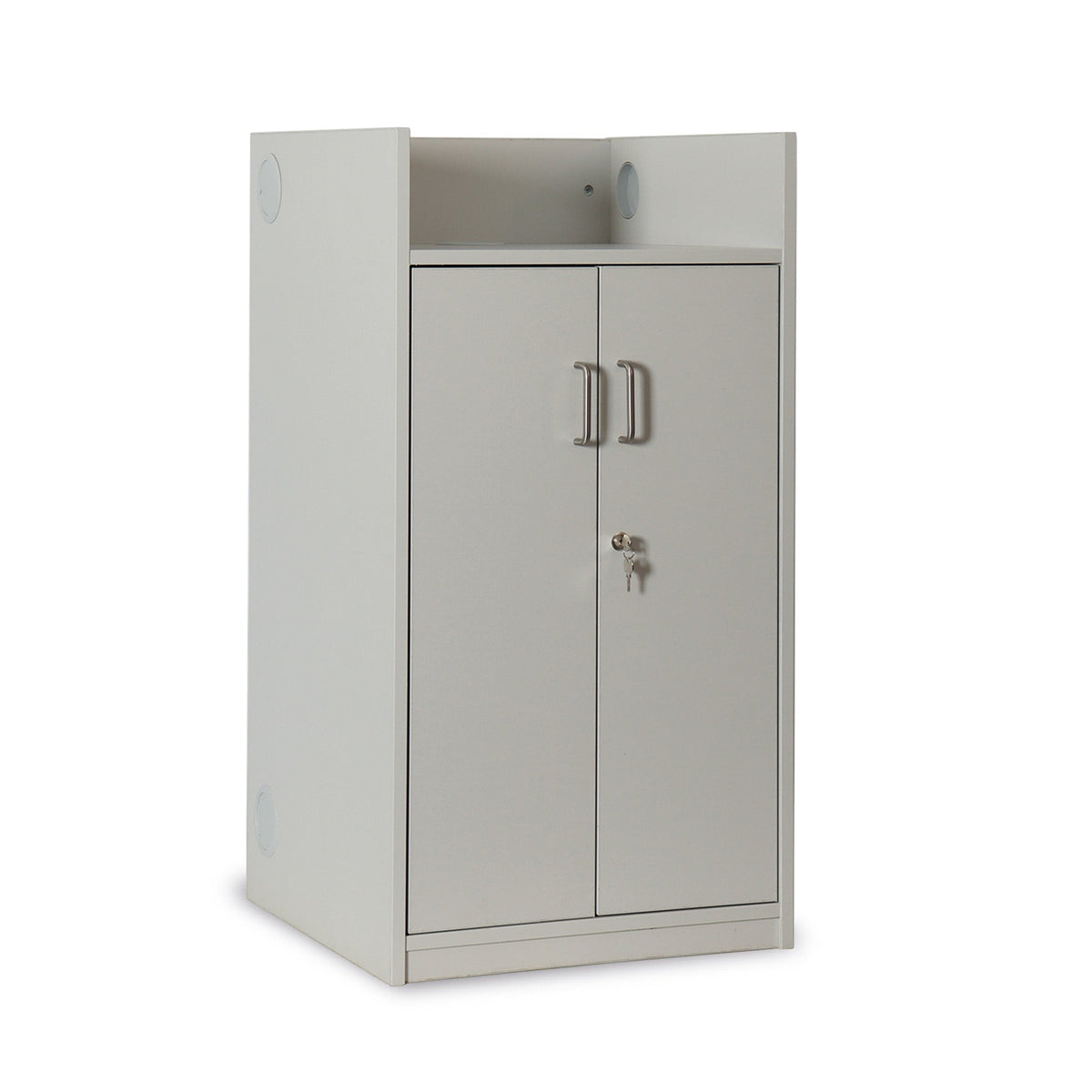 Monarch classic lectern with lockable storage – Grey