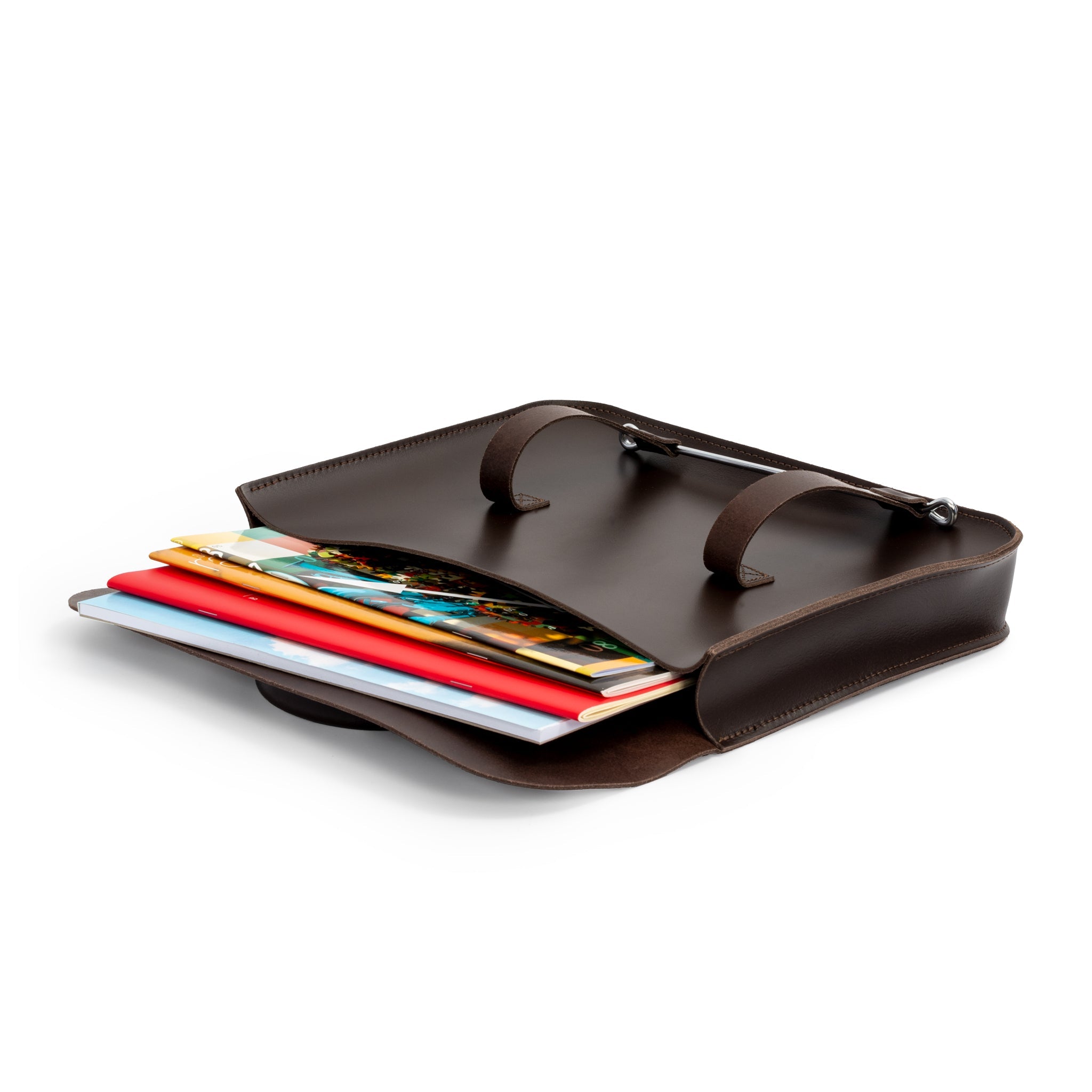 Oxford Traditional leather music case – Chocolate brown