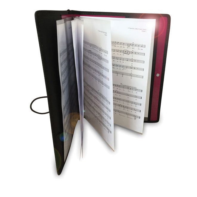 Pack of 5 x choir folder plastic sleeves