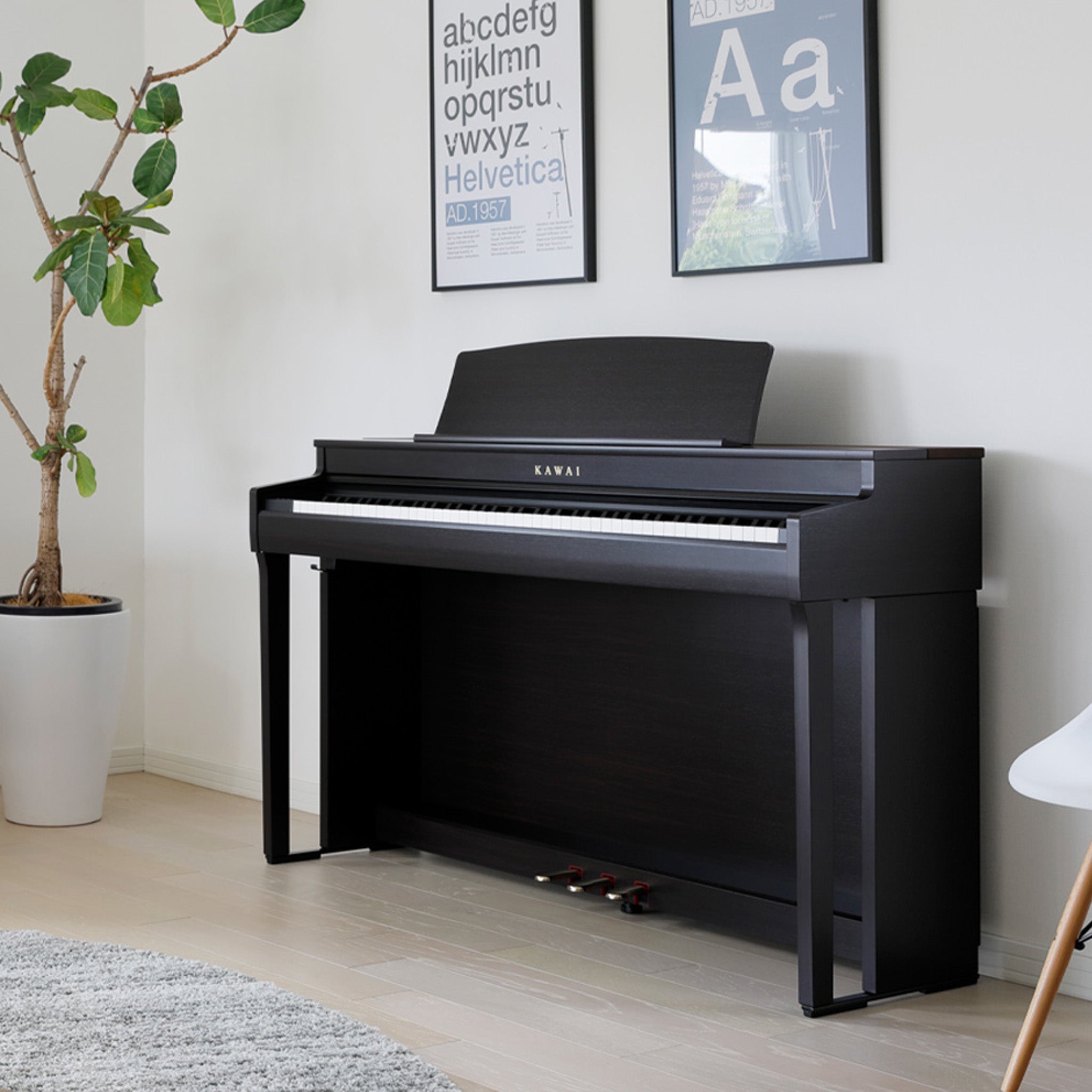 Kawai CN-201 digital upright piano – Black