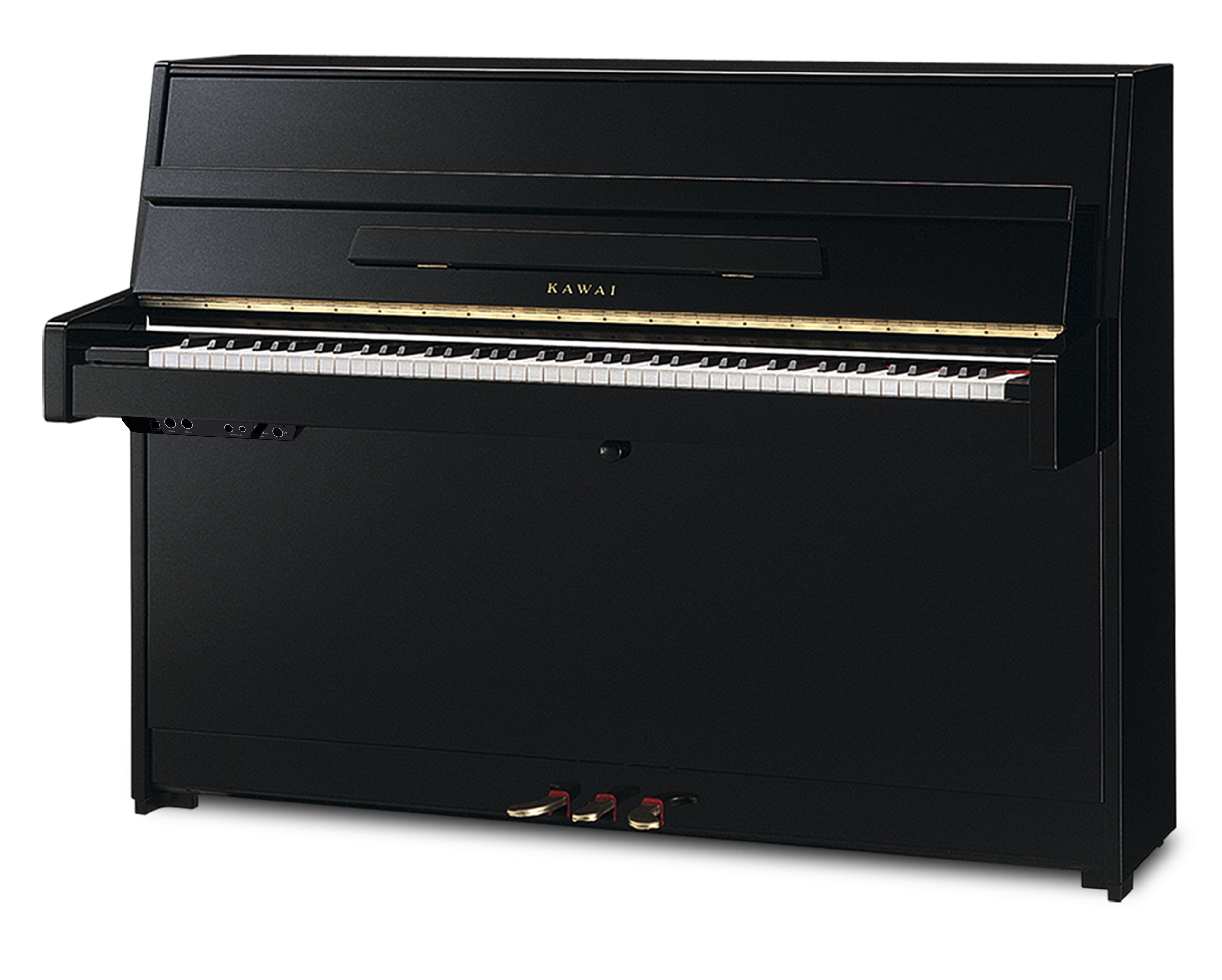 Kawai K-15 ATX3L 'Anytime X3' Upright Piano – Polished Ebony