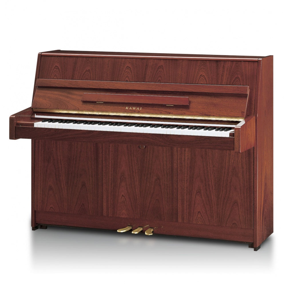 Kawai K-15E upright piano – Polished Mahogany