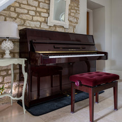 Kawai K-15E upright piano – Polished Mahogany