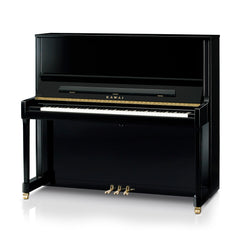 Kawai K-600 upright piano in polished ebony – Standard model
