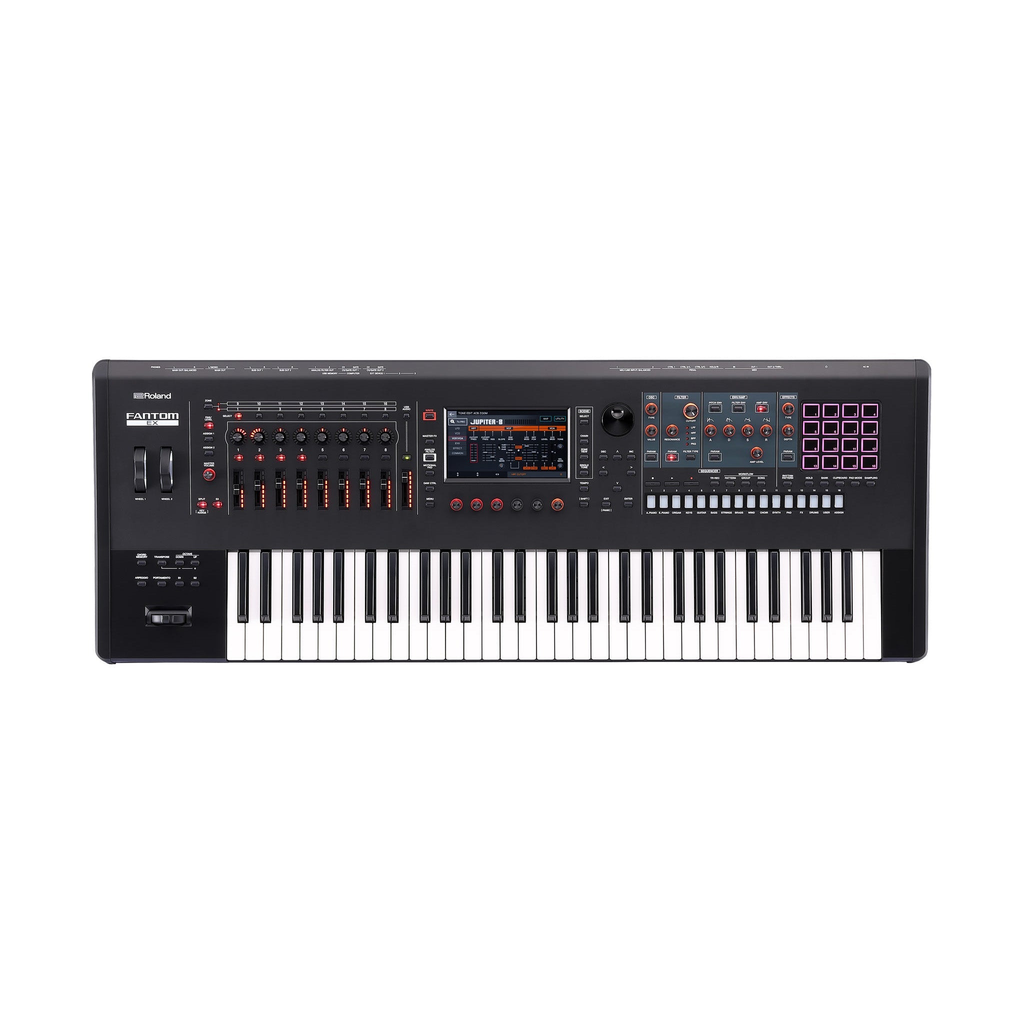 Roland Fantom synthesiser keyboard – 61 synth-action keys