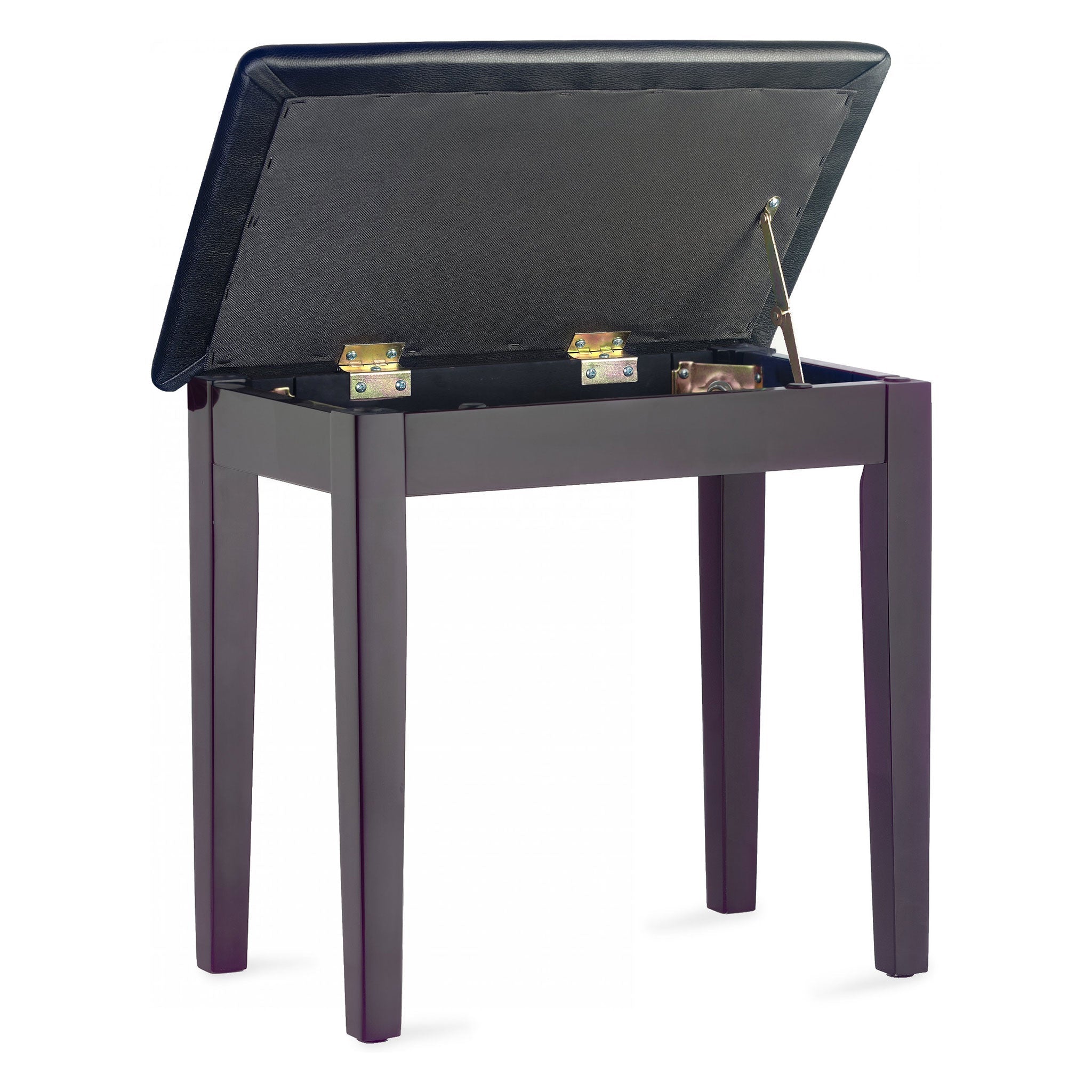 Stagg PBF23 fixed height piano stool with music storage – Matt rosewood