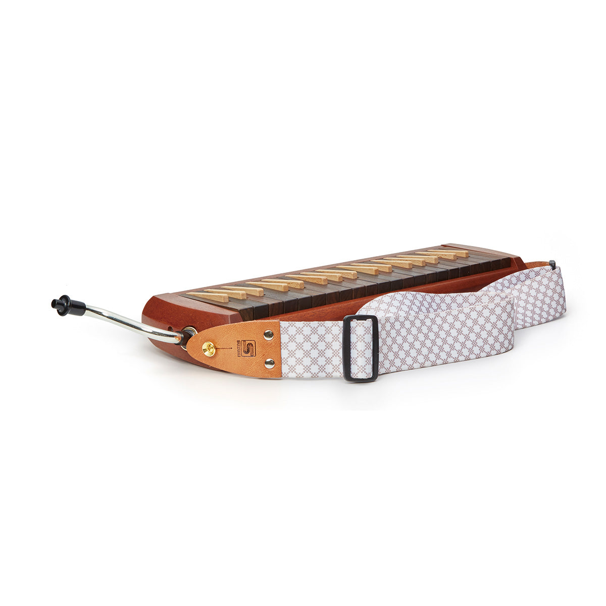 Suzuki 37-key alto wooden Melodion with soft case – Mahogany body