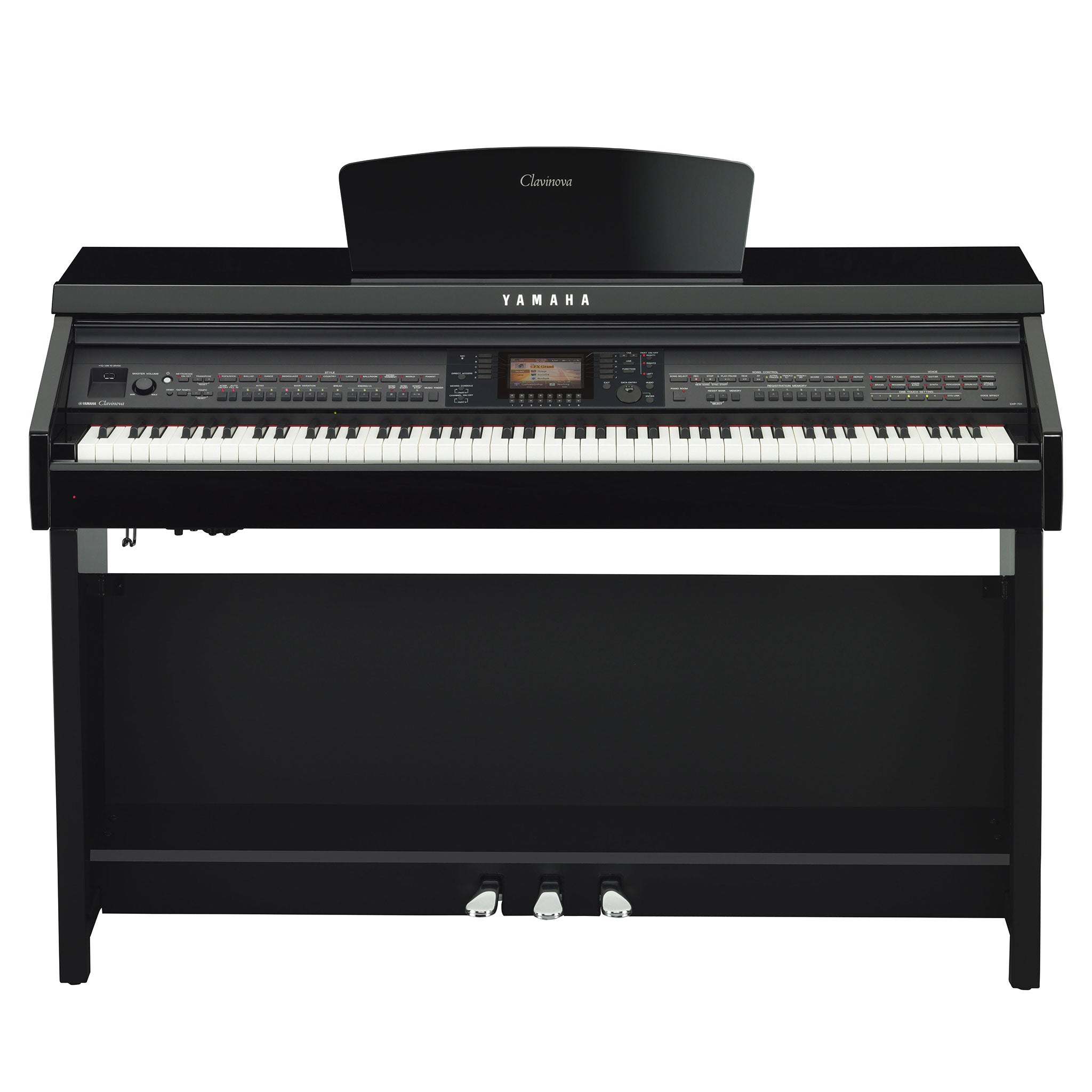 Yamaha Clavinova CVP701 digital piano – Polished ebony