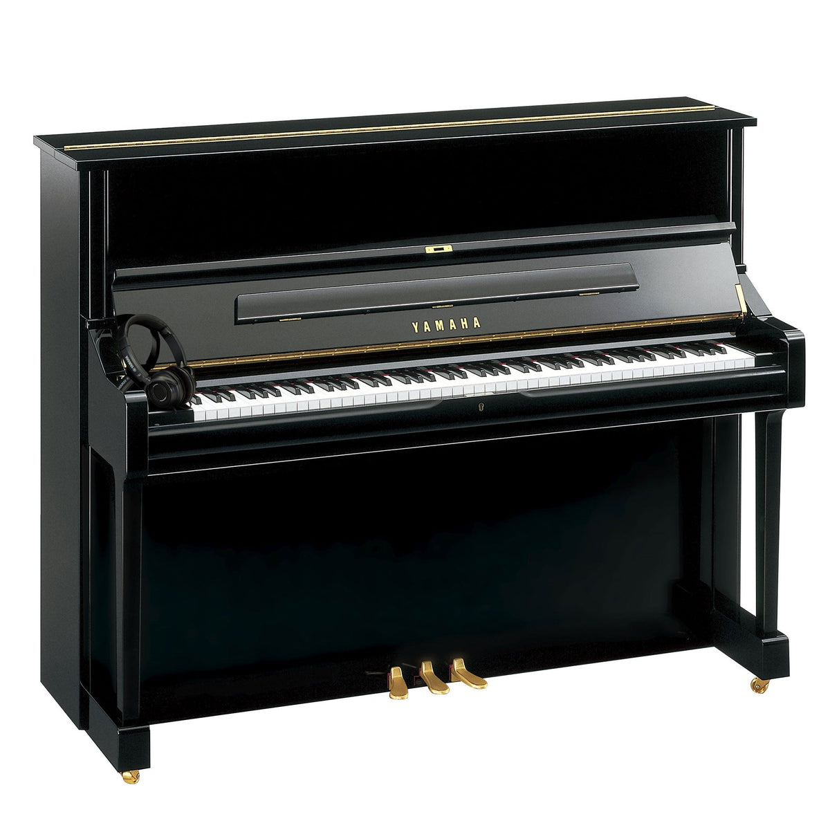 Yamaha DU1EN Disklavier ENSPIRE Upright Piano in polished ebony