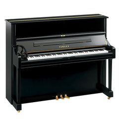 Yamaha DU1EN Disklavier ENSPIRE Upright Piano in polished ebony